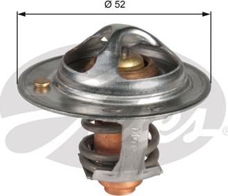 Gates TH48682G1 - Termostat, chladivo parts5.com