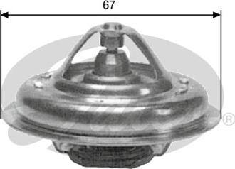 Gates TH09985G1 - Termostat, chladivo parts5.com