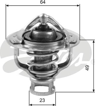 Gates TH04082 - Termostat, środek chłodzący parts5.com