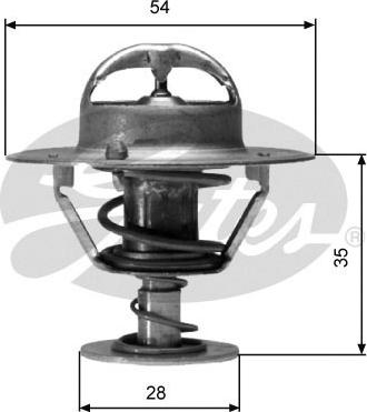 Gates TH04282G1 - Termostat, hladilno sredstvo parts5.com