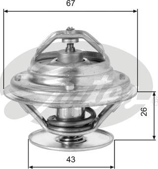 Gates TH05586G1 - Termostaat,Jahutusvedelik parts5.com