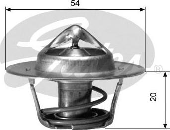 Gates TH00182G4 - Termostat,lichid racire parts5.com