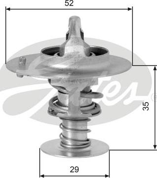 Gates TH03382G1 - Termostat, chladivo parts5.com