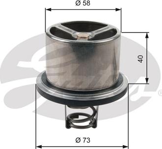 Gates TH07882 - Thermostat, Kühlmittel parts5.com