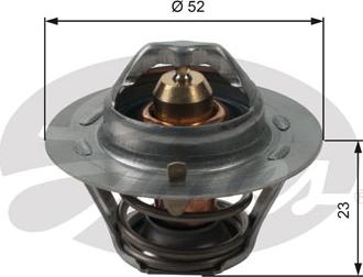 Gates TH14088G1 - Termostat, chladivo parts5.com