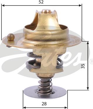 Gates TH14178G1 - Termostat, rashladna tečnost parts5.com