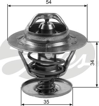 Gates TH11383G1 - Termosztát, hűtőfolyadék parts5.com