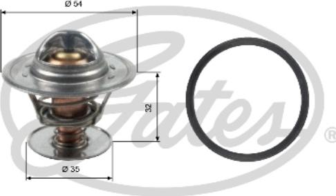 Gates TH13684G1 - Thermostat, coolant parts5.com