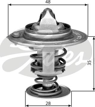 Gates TH30082G1 - Termostat,lichid racire parts5.com