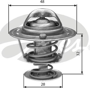 Gates TH32576G1 - Termostat,lichid racire parts5.com