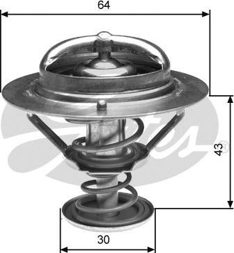 Gates TH27082G1 - Termostaat,Jahutusvedelik parts5.com