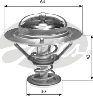 Gates TH27078G1 - Термостат, охладителна течност parts5.com