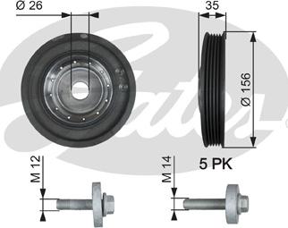 Gates TVD1007A - Rihmaratas,väntvõll parts5.com