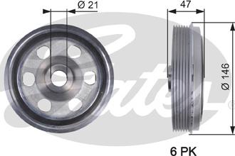 Gates TVD1082 - - - parts5.com