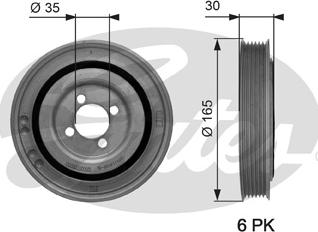 Gates TVD1032 - Remenica, radilica parts5.com