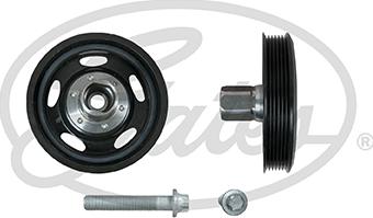 Gates TVD1153A - Belt Pulley, crankshaft parts5.com