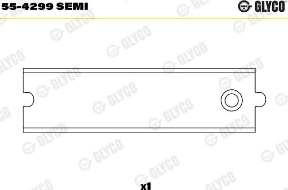 Glyco 55-4299 SEMI - Čahura ležaja, klipnjača parts5.com