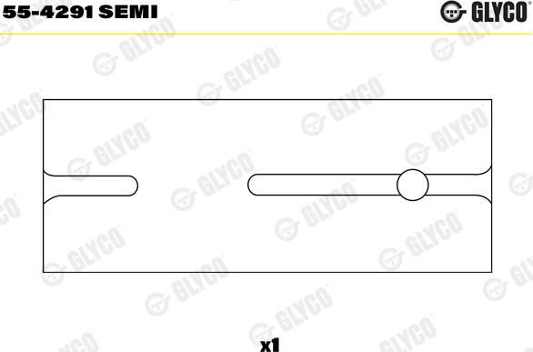 Glyco 55-4291 SEMI - Yatak burcu, biyel parts5.com