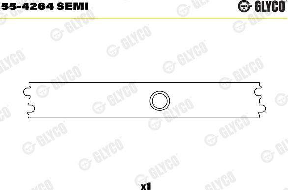 Glyco 55-4264 SEMI - Small End Bushes, connecting rod parts5.com