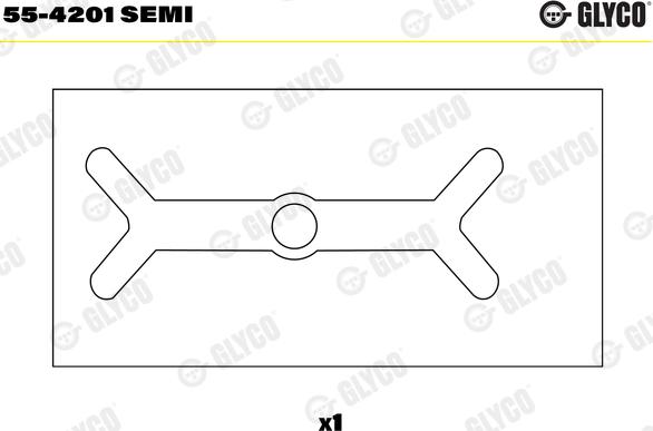 Glyco 55-4201 SEMI - Лагерна втулка, биела (мотовилка) parts5.com