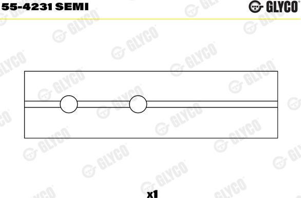 Glyco 55-4231 SEMI - Čahura ležaja, klipnjača parts5.com