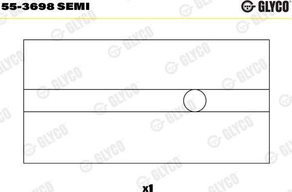 Glyco 55-3698 SEMI - Coussinet de palier, bielle parts5.com