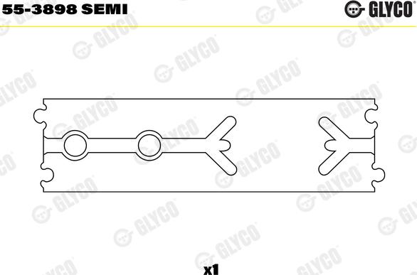 Glyco 55-3898 SEMI - Čaura ležaja, klipnjača parts5.com