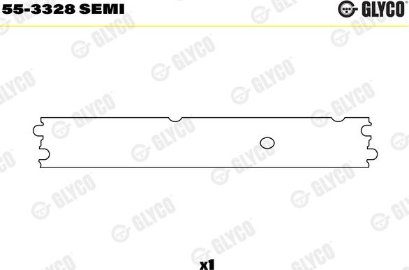 Glyco 55-3328 SEMI - Small End Bushes, connecting rod parts5.com