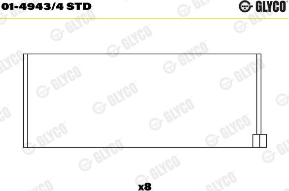 Glyco 01-4943/4 STD - Ojnicni lezaj parts5.com