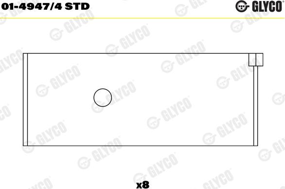 Glyco 01-4947/4 STD - Cuzineti biela parts5.com