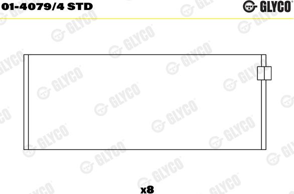 Glyco 01-4079/4 STD - Łożysko korbowodu parts5.com