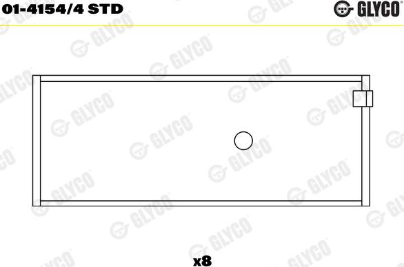 Glyco 01-4154/4 STD - Cuzineti biela parts5.com