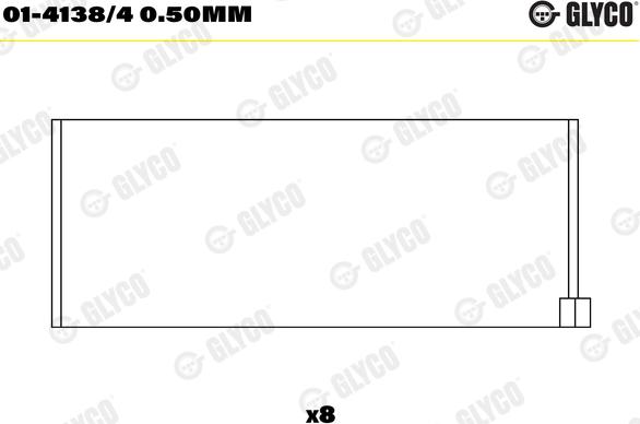 Glyco 01-4138/4 0.50mm - Kepsulaager parts5.com