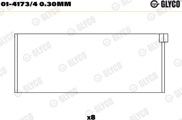 Glyco 01-4173/4 0.30mm - Pleuellager parts5.com