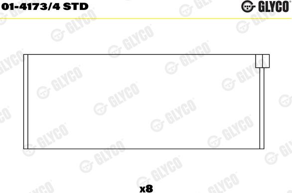 Glyco 01-4173/4 STD - Cuzineti biela parts5.com