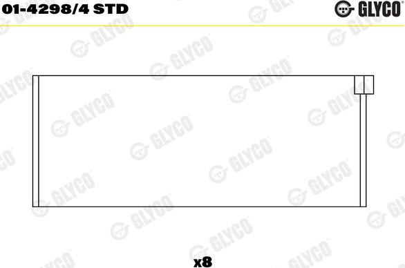 Glyco 01-4298/4 STD - Шатунный подшипник parts5.com