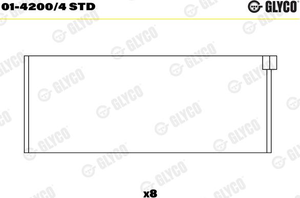 Glyco 01-4200/4 STD - Биелен лагер parts5.com