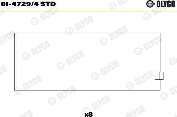 Glyco 01-4729/4 STD - Cuzineti biela parts5.com