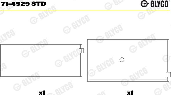 Glyco 71-4529 STD - Cojinete de biela parts5.com