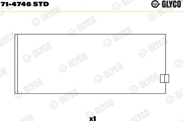 Glyco 71-4746 STD - Ležaj klipnjače parts5.com