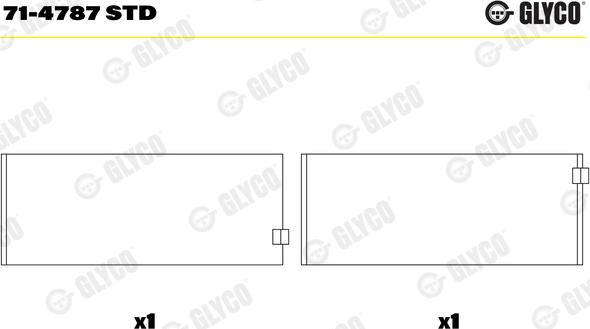 Glyco 71-4787 STD - Cuzineti biela parts5.com