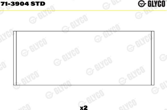 Glyco 71-3904 STD - Hajtókar csapágy parts5.com