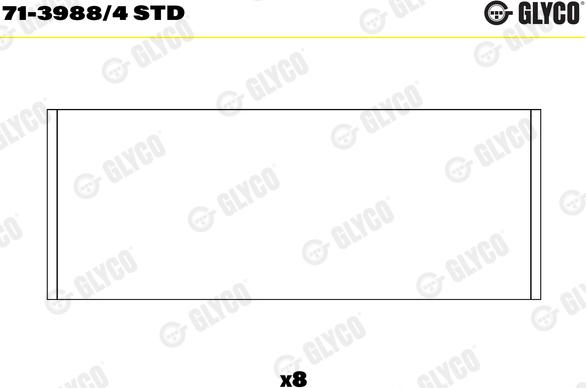 Glyco 71-3988/4 STD - Ojniční ložisko parts5.com