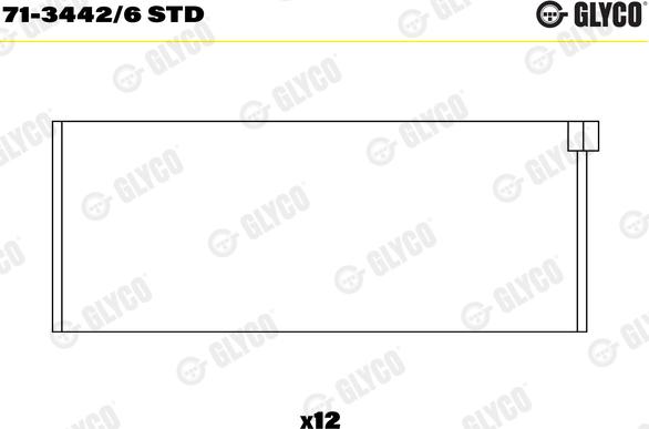 Glyco 71-3442/6 STD - Cuzineti biela parts5.com