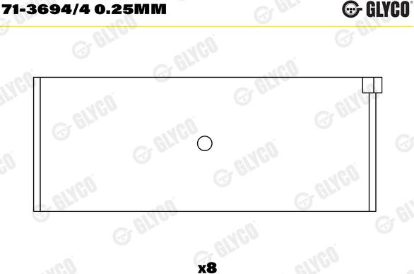 Glyco 71-3694/4 0.25mm - Cuzineti biela parts5.com