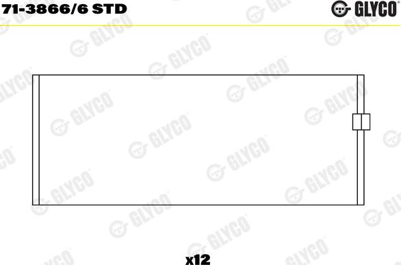 Glyco 71-3866/6 STD - Cuzineti biela parts5.com