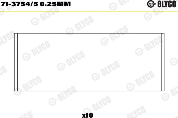 Glyco 71-3754/5 0.25mm - Биелен лагер parts5.com