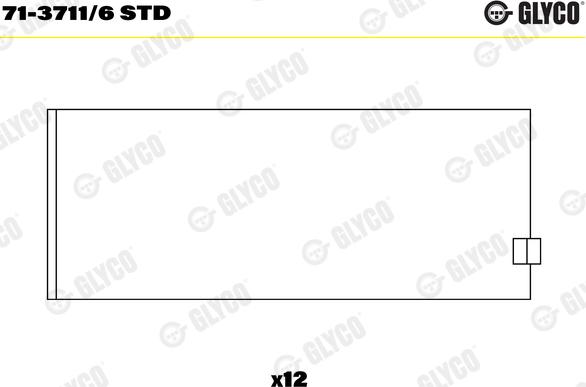 Glyco 71-3711/6 STD - Cuzineti biela parts5.com