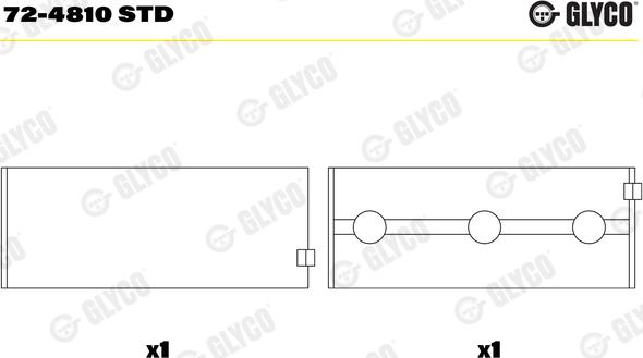 Glyco 72-4810 STD - Lezaj (glavni) rocicne gredi parts5.com