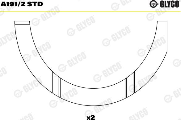 Glyco A191/2 STD - Disco distanciador, cigüeñal parts5.com